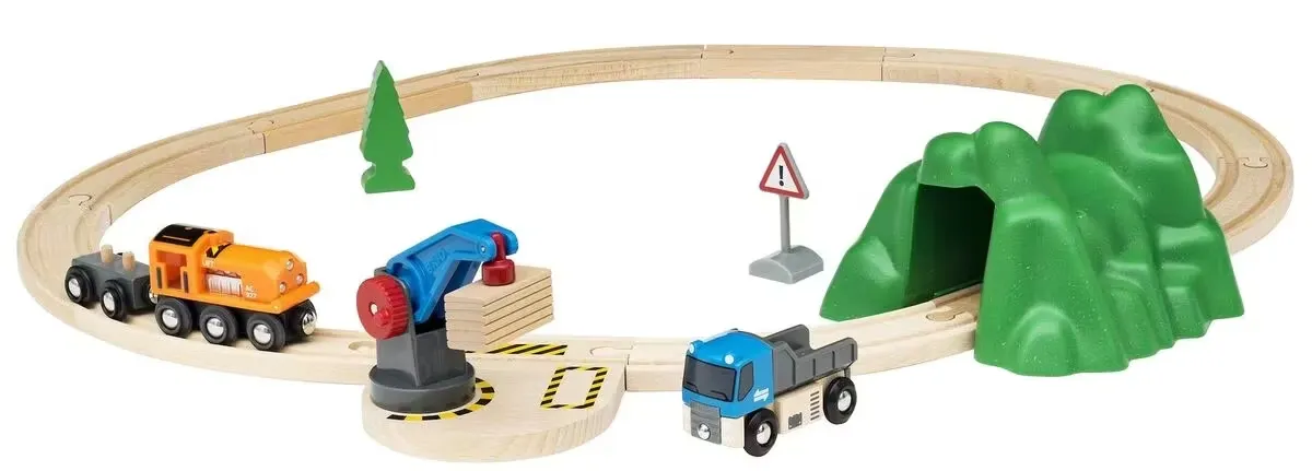 BRIO World 33878 Startset med Lyftkran Och Lastsats