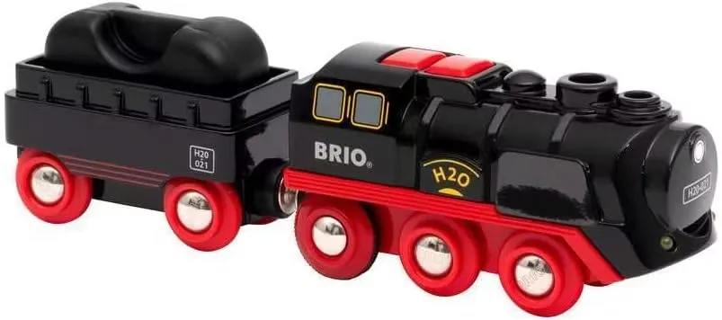 BRIO World Batteridriven Ånglok med Vattentank