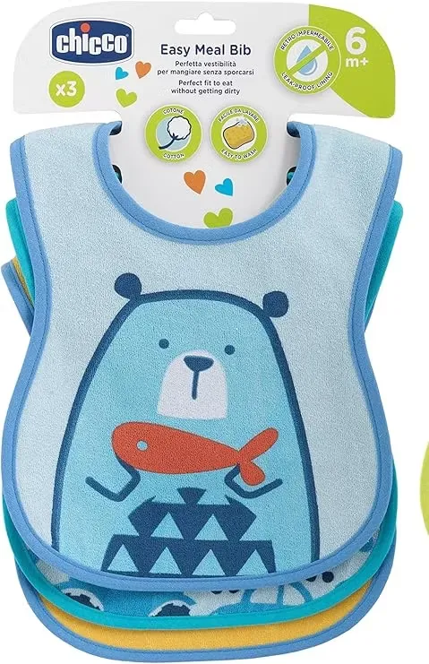 Chicco Haklapp 3-Pack Bomull