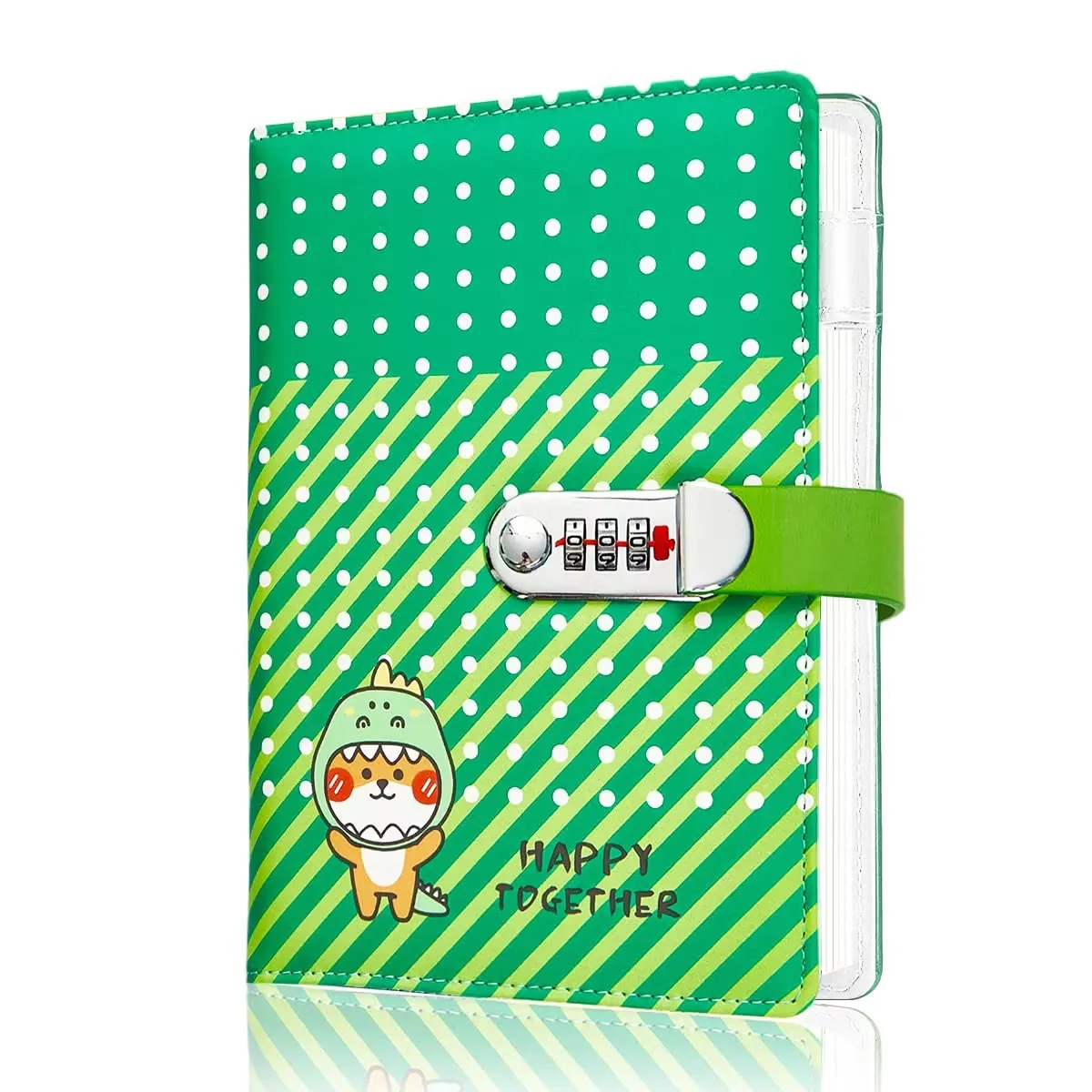 Dagbok Med Kombinationslås Grön