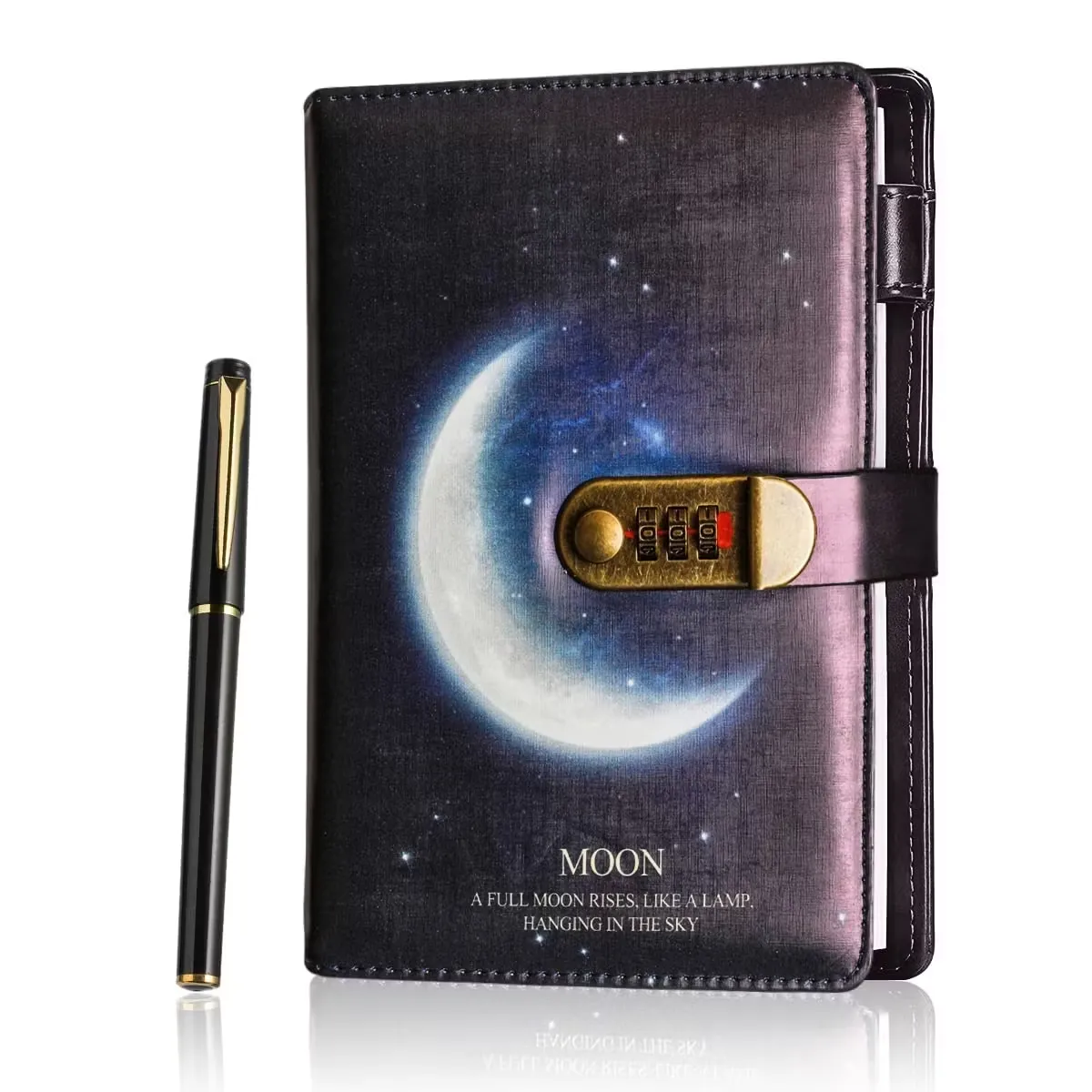 Dagbok Med Kombinationslås, Moon