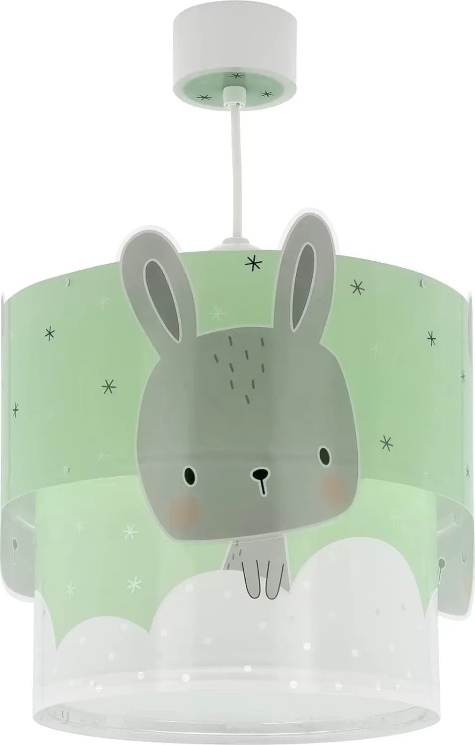 Dalber Taklampa Grön Kanin