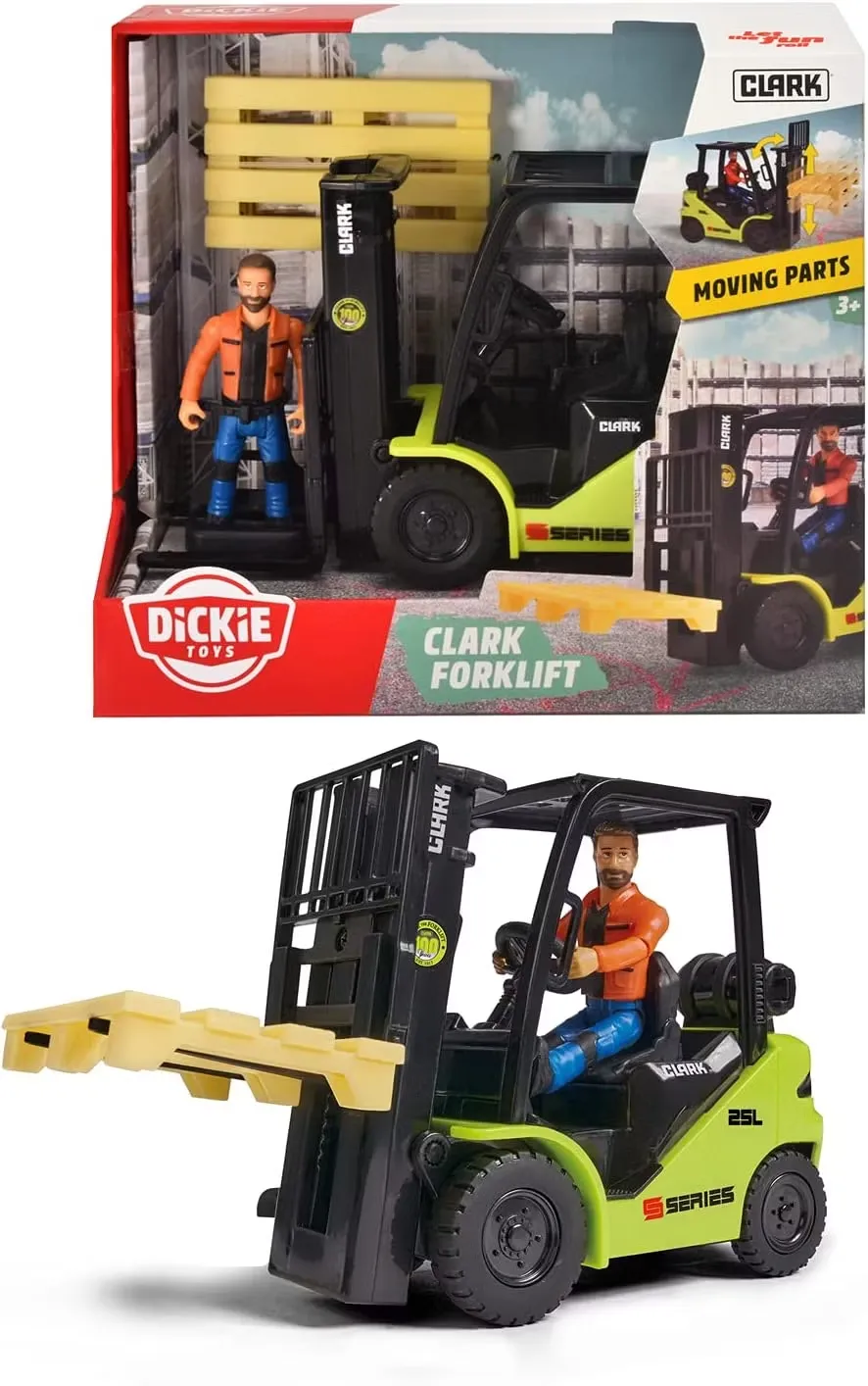 Dickie Toys Clark Gaffeltruck med Figur