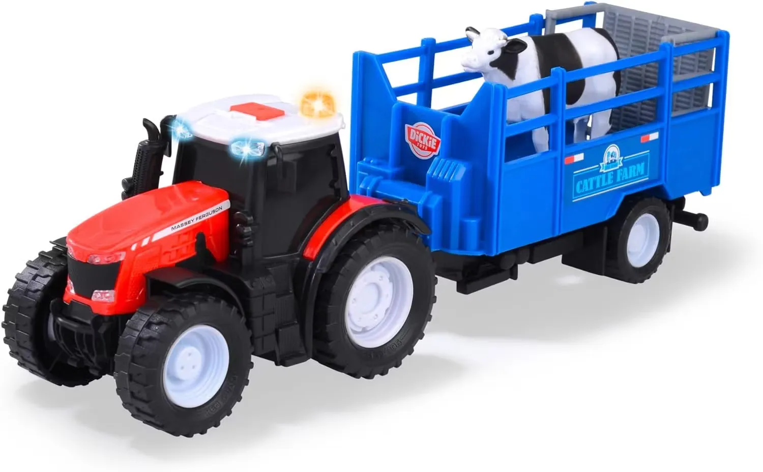 Dickie Toys  Massey Ferguson leksakstraktor med djursläp