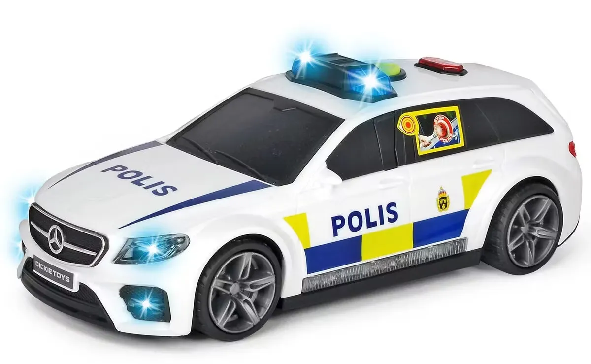 Dickie Toys Svensk Polisbil Mercedes