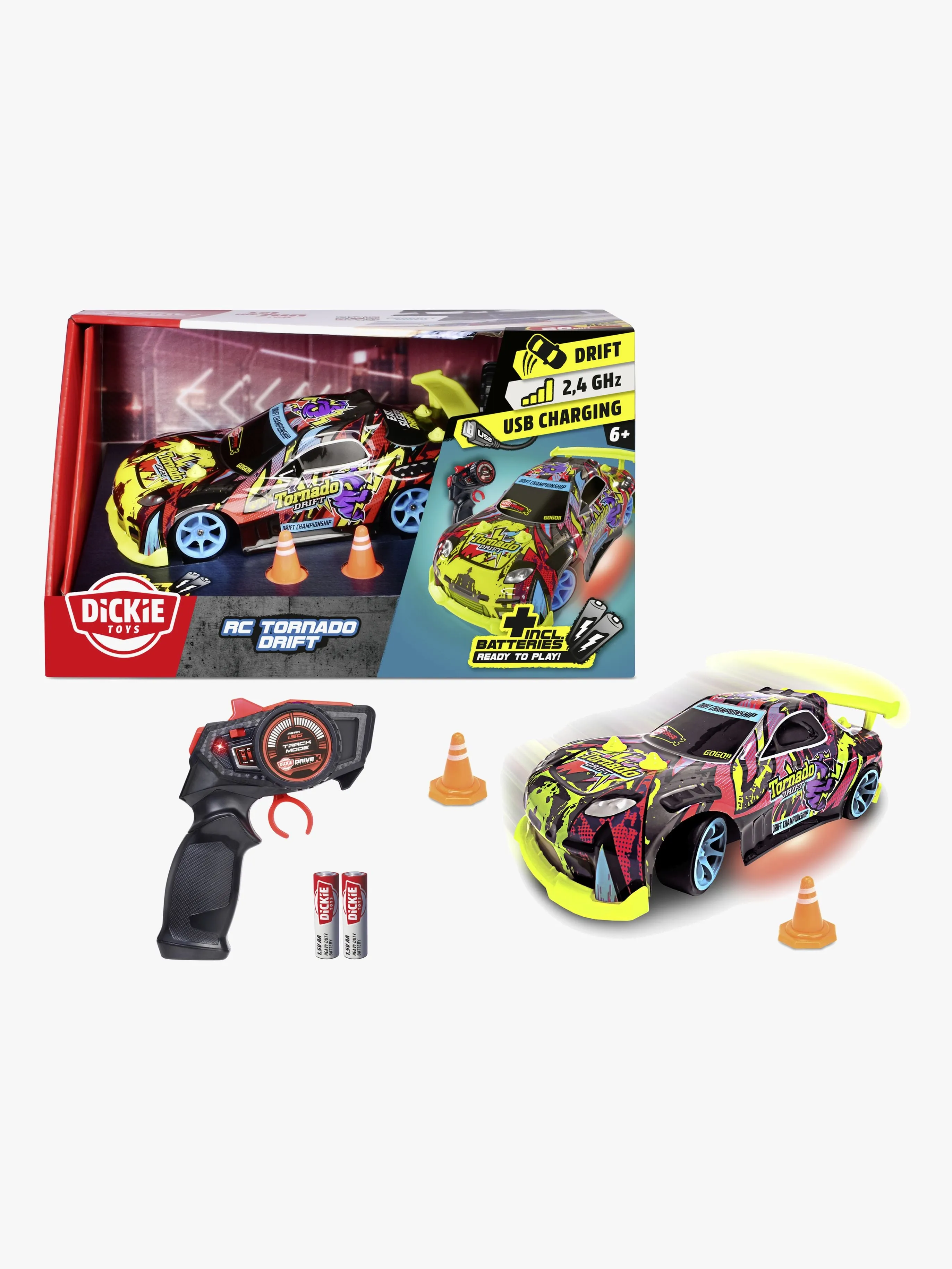 Dickie Toys Tornado Drift Radiostyrd Bil