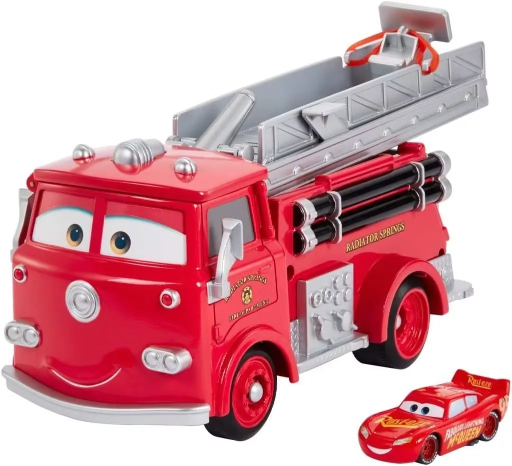 Disney Cars Stunt and Splash Red Brandbil