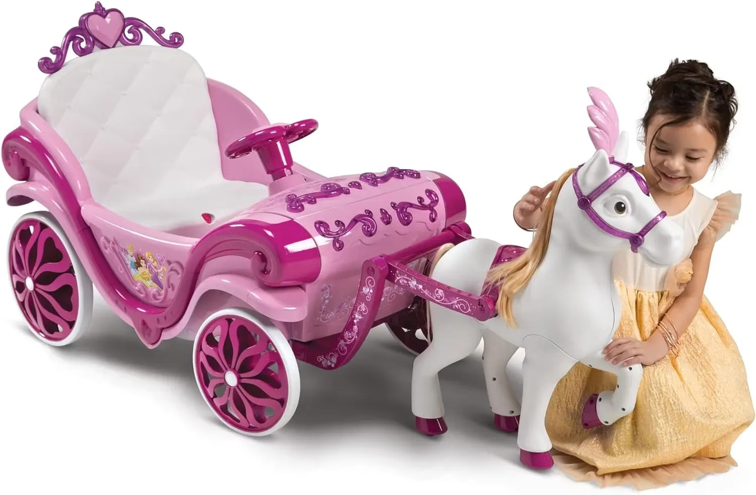 Disney Princess Elektrisk Häst Och Vagn