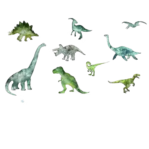 Dreamscape Väggdekal 3D Dinosaurie