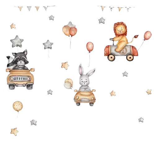 Dreamscape Väggdekal 3D Djur