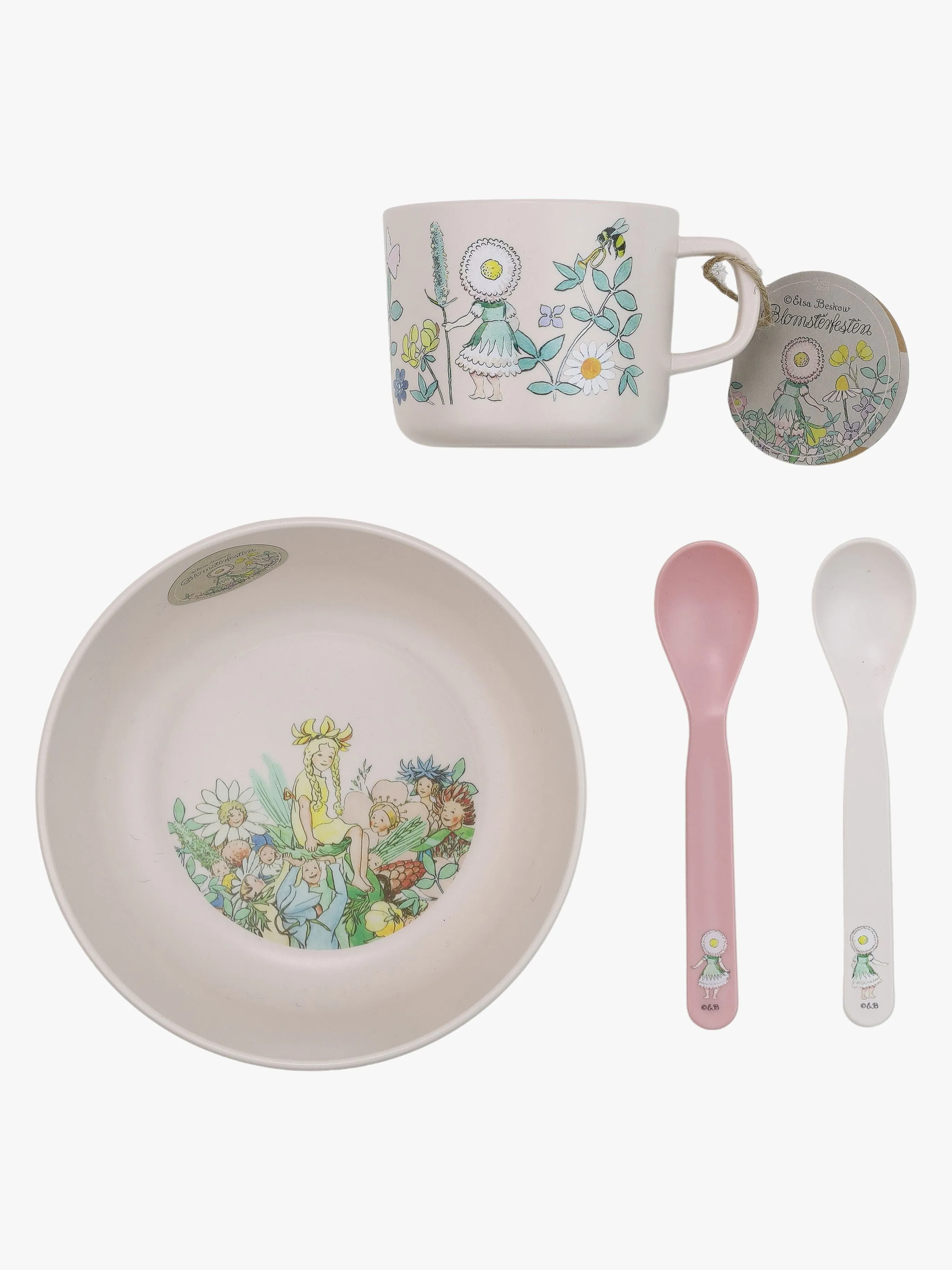 Elsa Beskow Blomsterfesten Matset 3 Delar