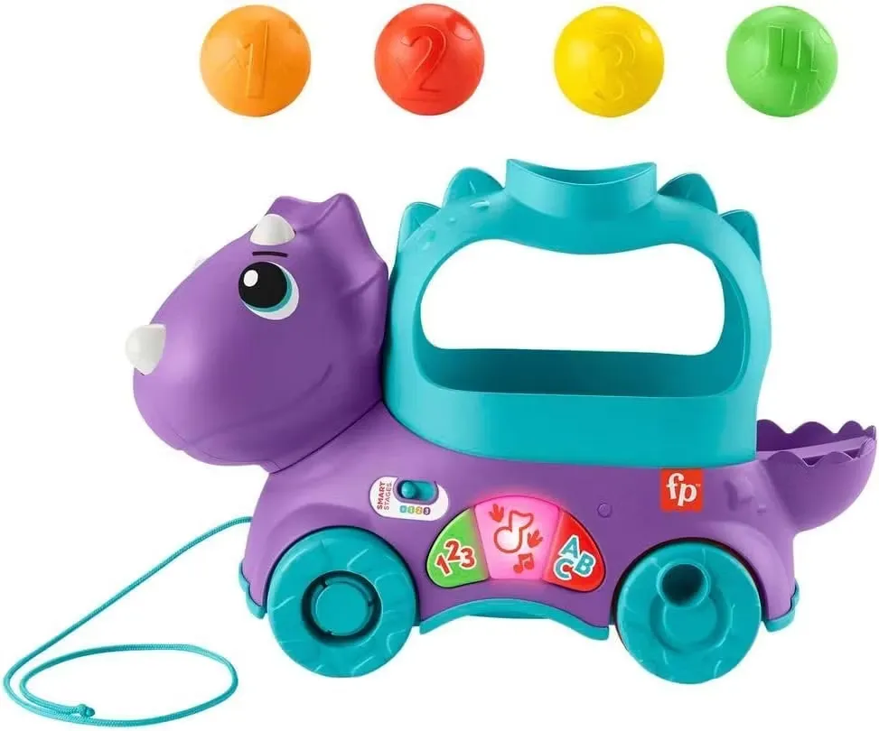 Fisher-Price Dragleksak Med Ljud Och Ljus Triceratops