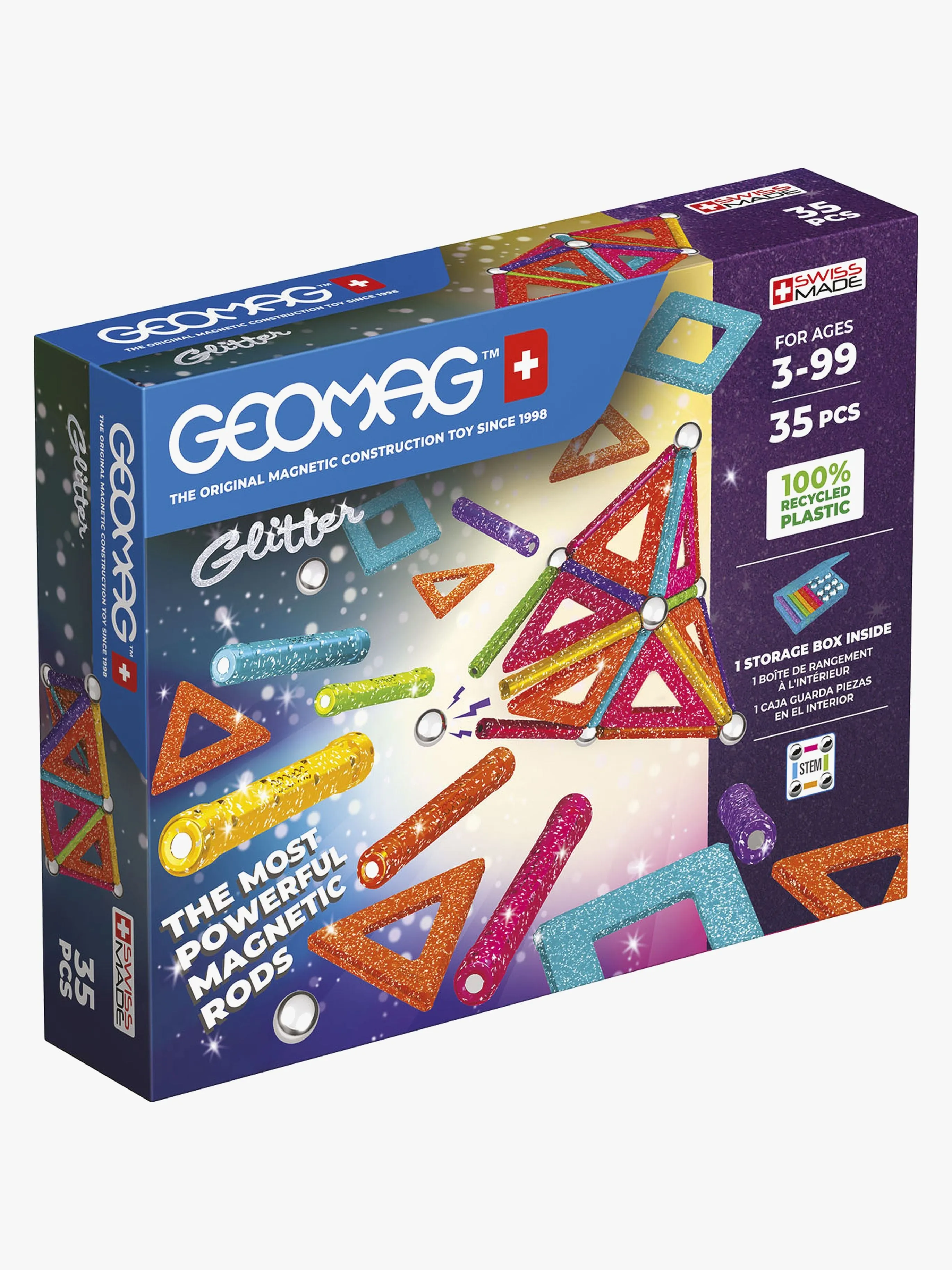 Geomag Byggsats 35 Bitar Glitter Panels