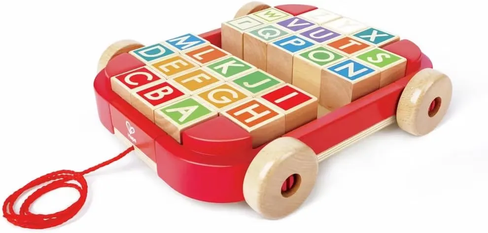 Hape Dragleksak Med Byggklossar