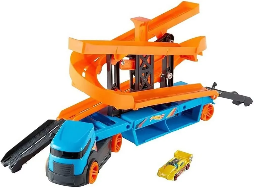 Hot Wheels Leksakslastbil med Bilbana