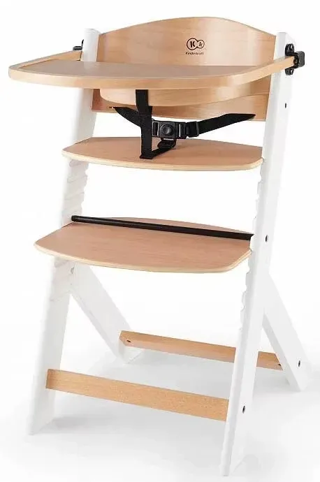 Kinderkraft Enock Matstol Trä/Vit