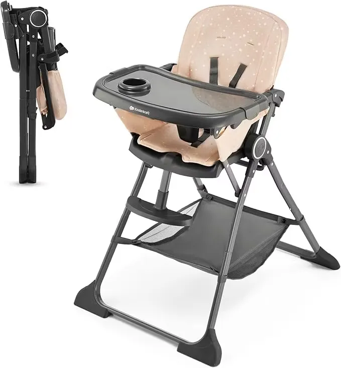 Kinderkraft Folde Matstol Rosa