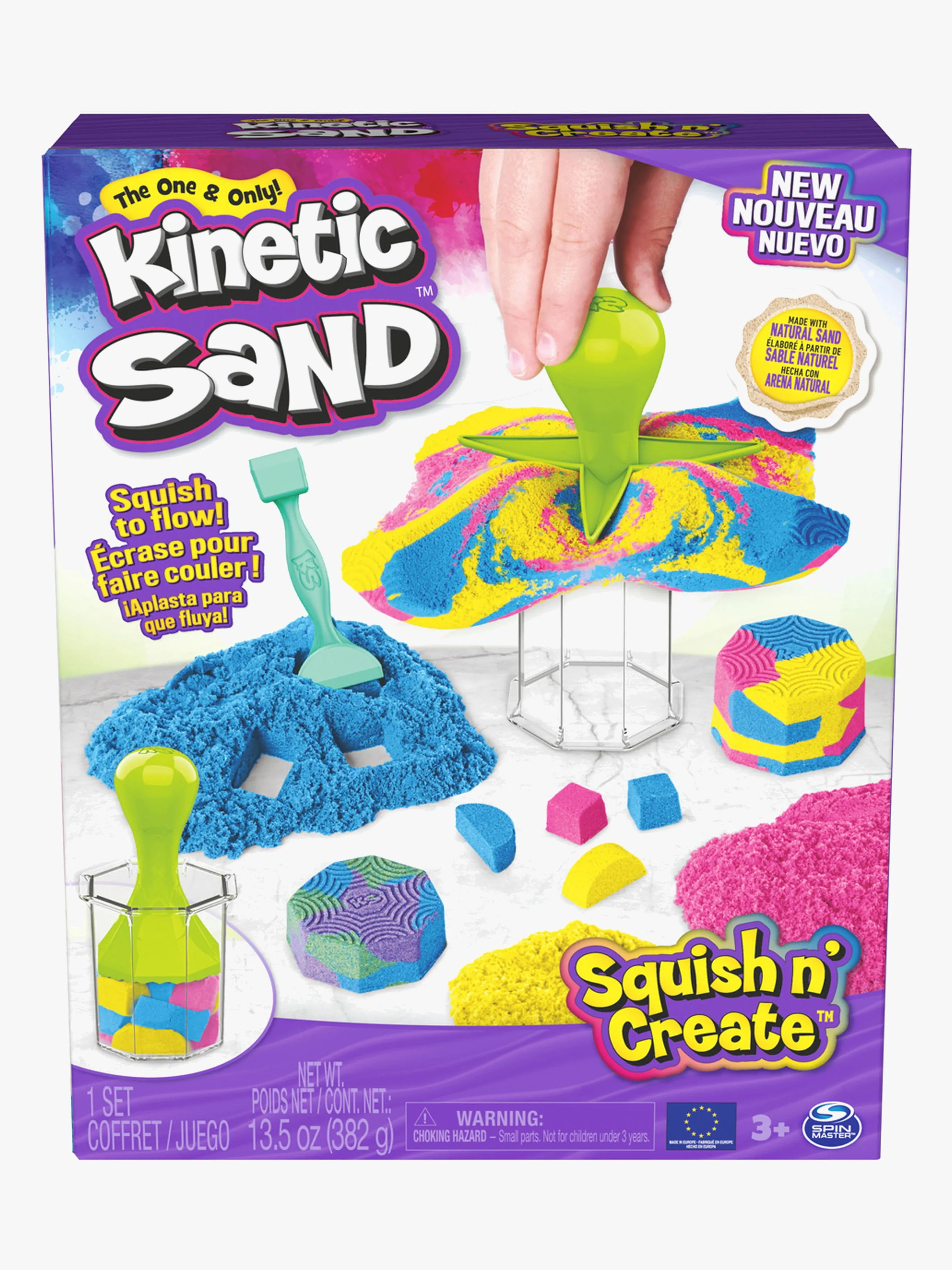 Kinetic Sand Set Squish n' Create