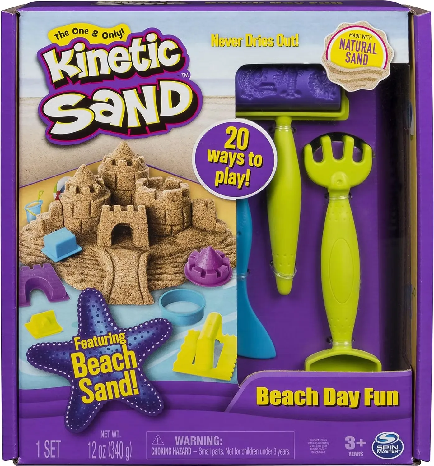 Kinetic Sand Strandkul Set Med Verktyg