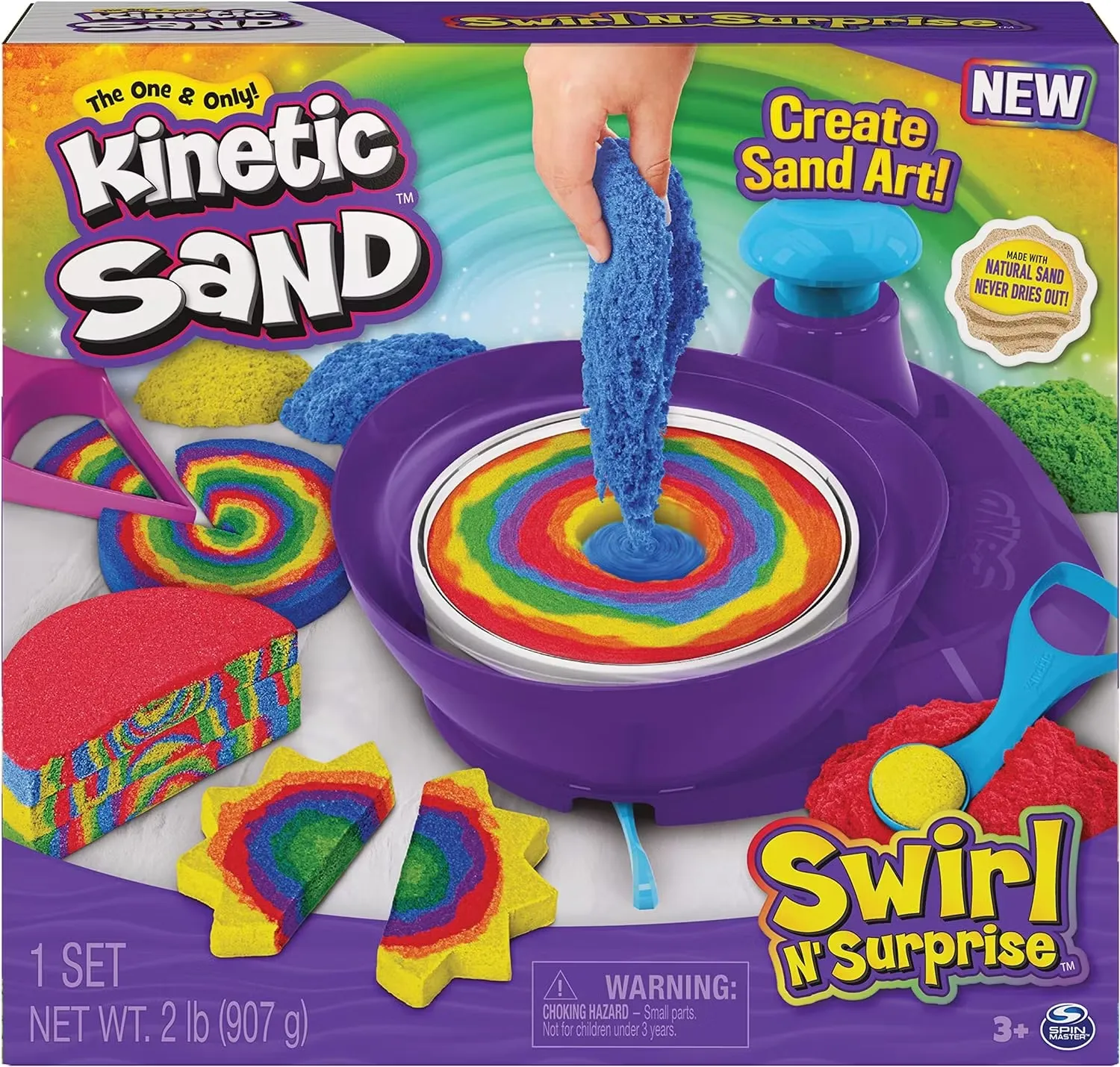 Kinetic Sand Swirl N Surprise