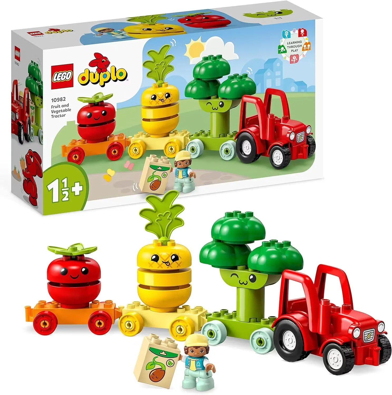 LEGO 10982 DUPLO Min första Frukt - Och Grönsakstraktor