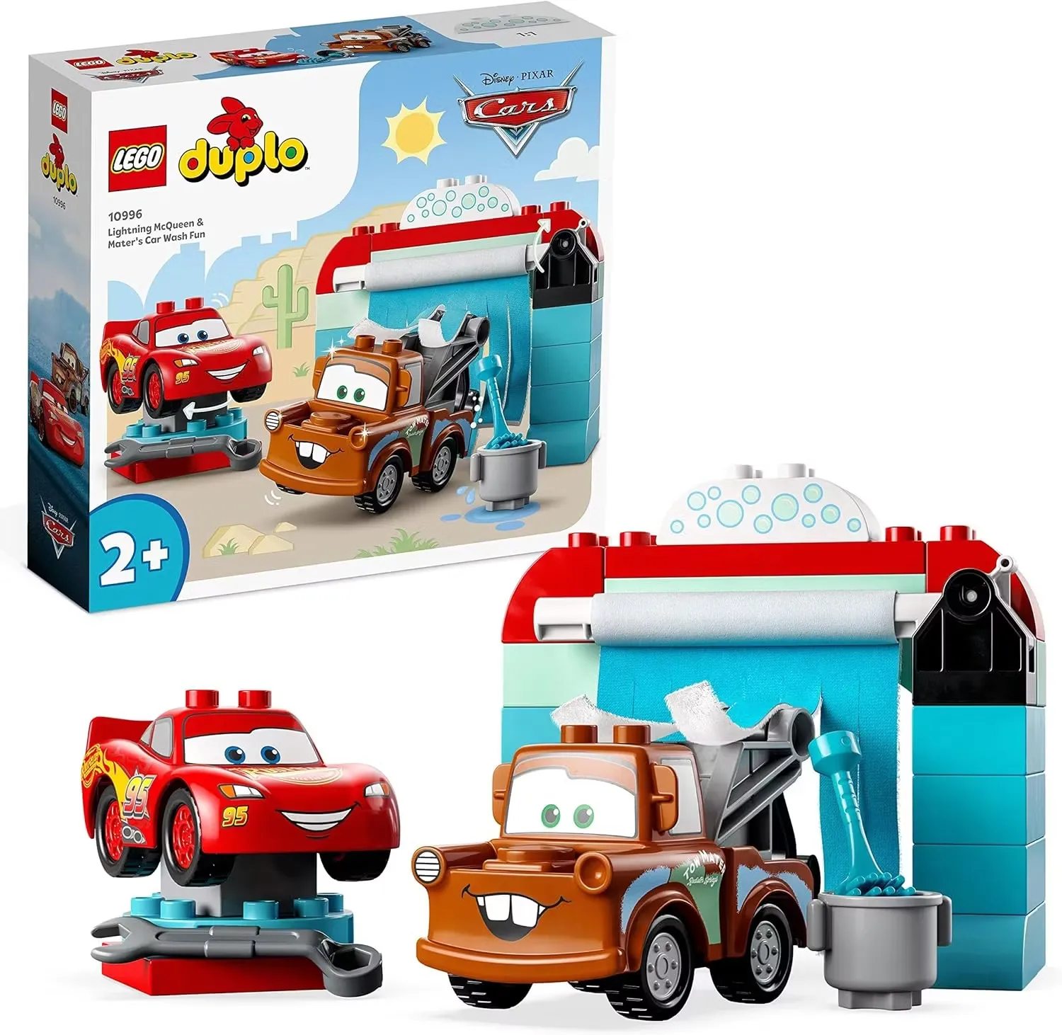 LEGO 10996 DUPLO Disney Blixten McQueen och Bärgarns Roliga Biltvätt