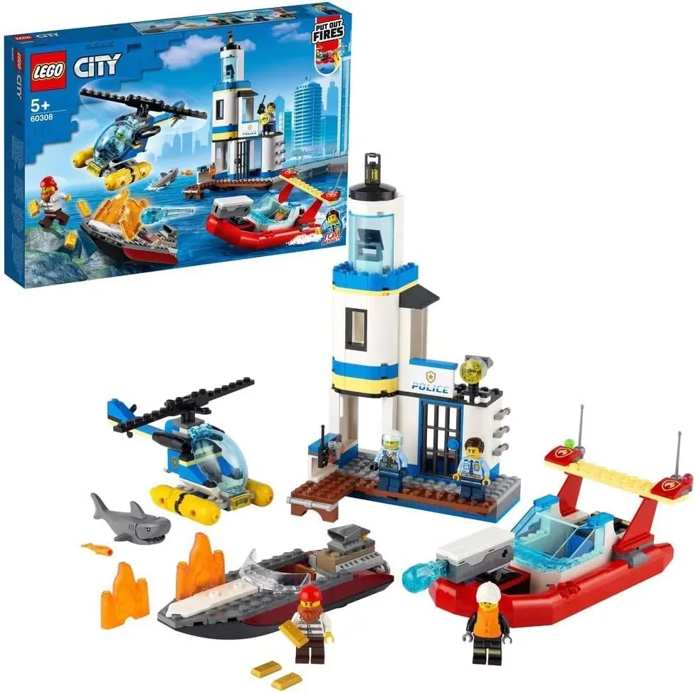 LEGO City 60308 polis och brandkår i kustinsatsen
