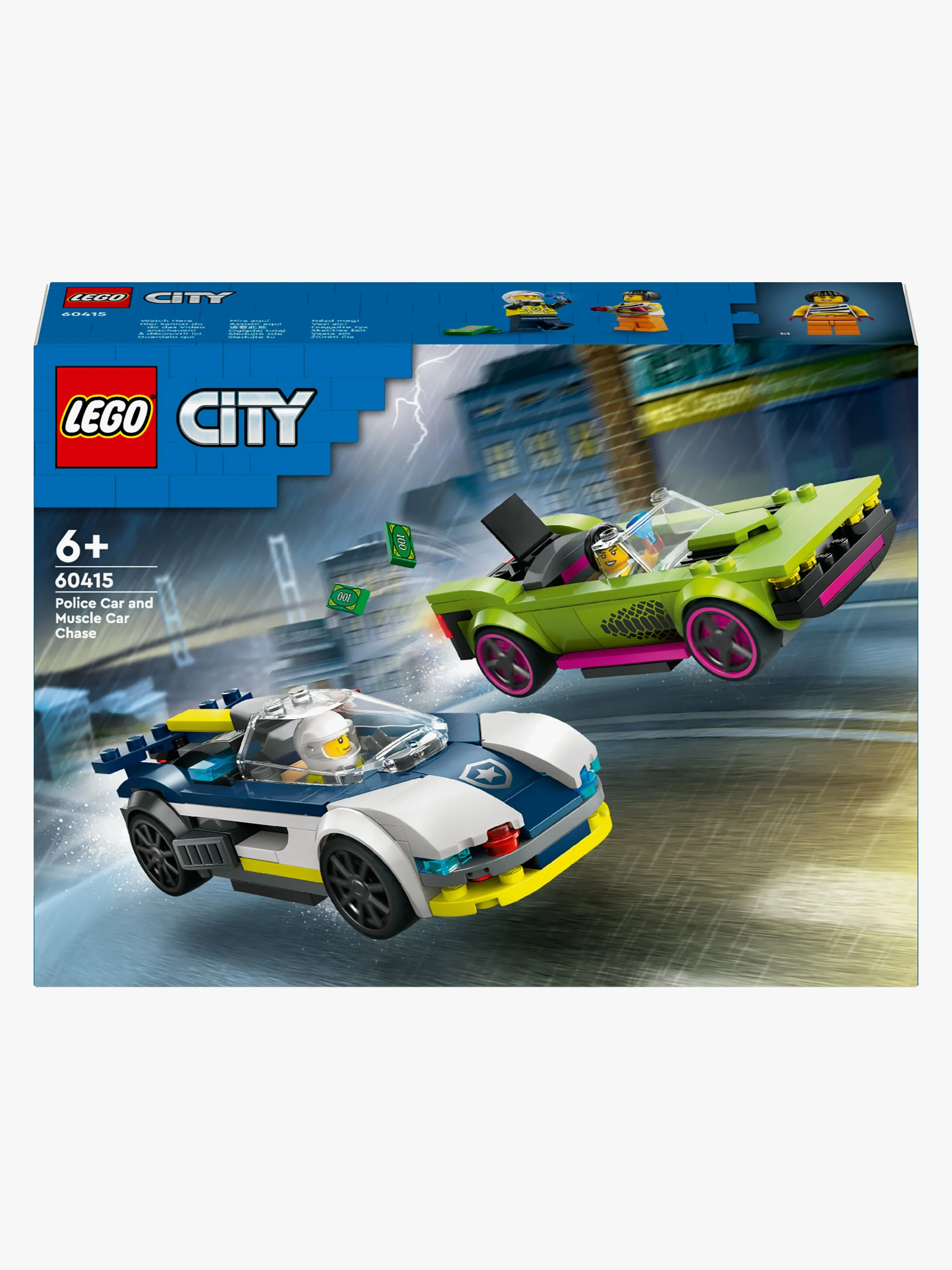LEGO City 60415 Jakt Med Polisbil Och Muskelbil