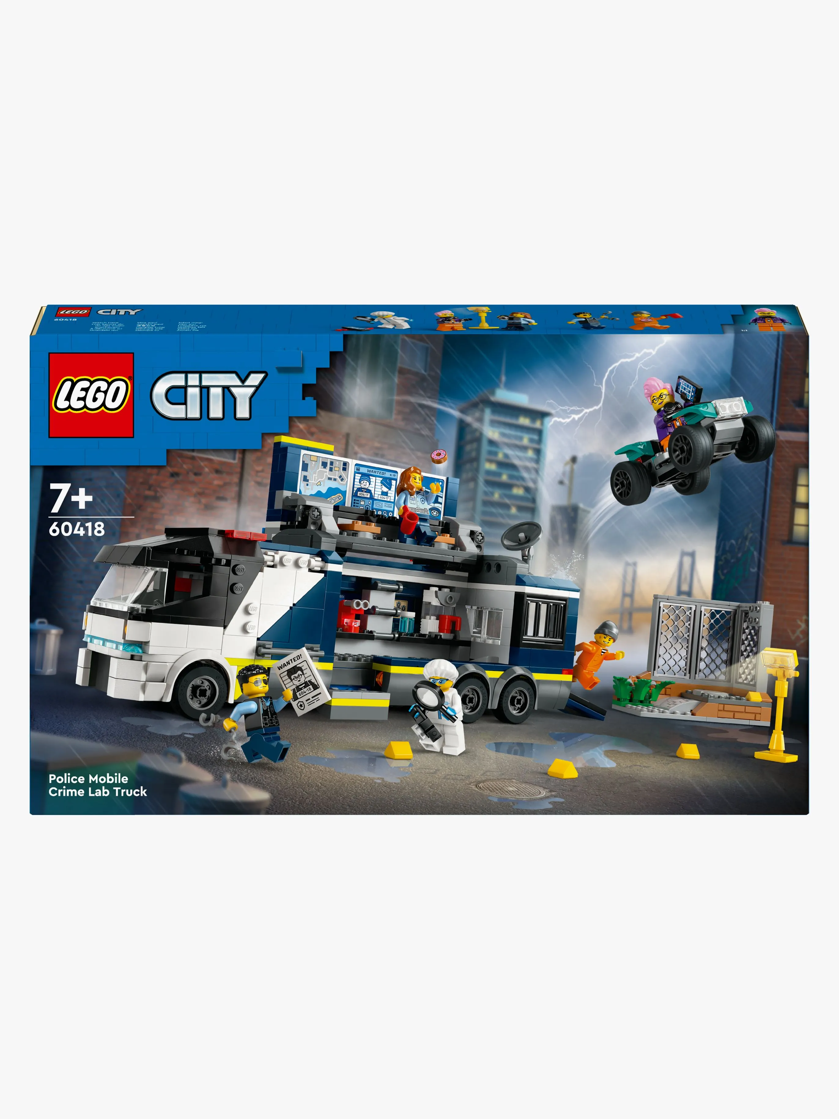 LEGO City 60418 Polisens Mobila Laboratoriebil