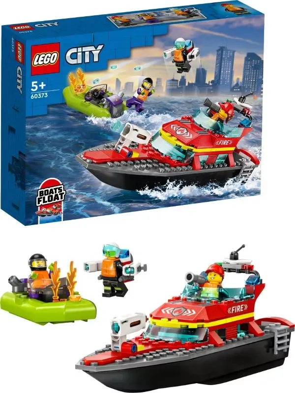 LEGO City Fire 60373 Brandräddningsbåt