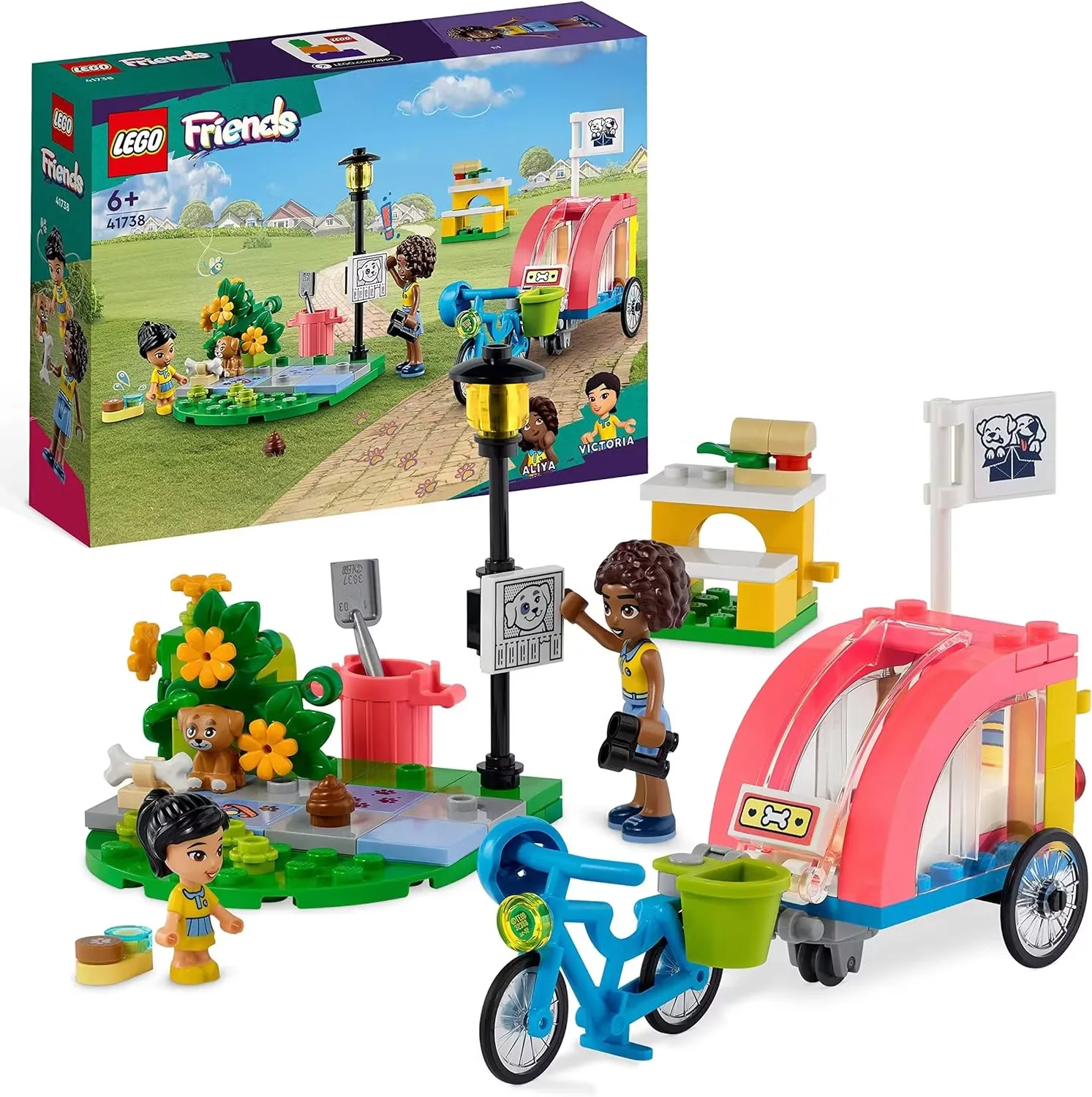 LEGO Friends 41738 Hundräddningscykel