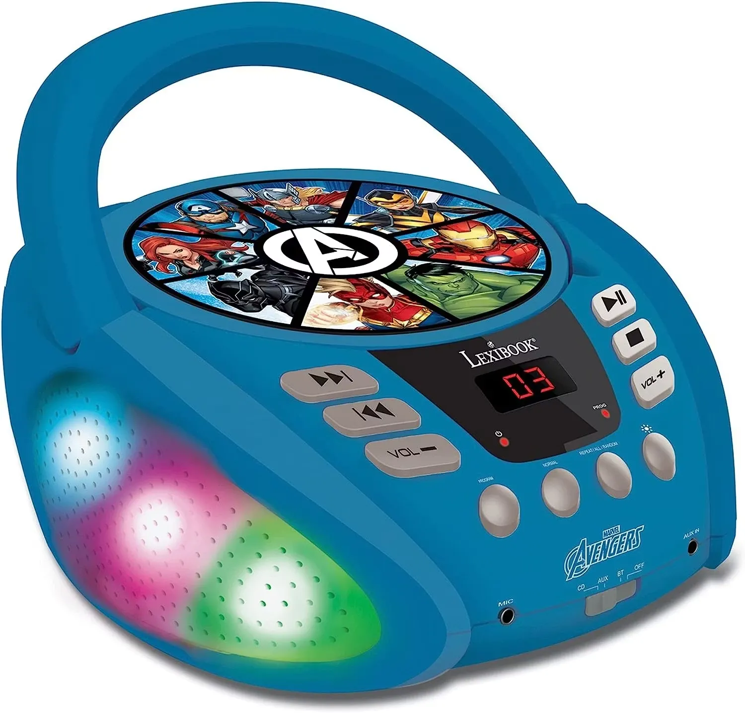 Lexibook  Marvel Avengers  Bluetooth CD-spelare för barn