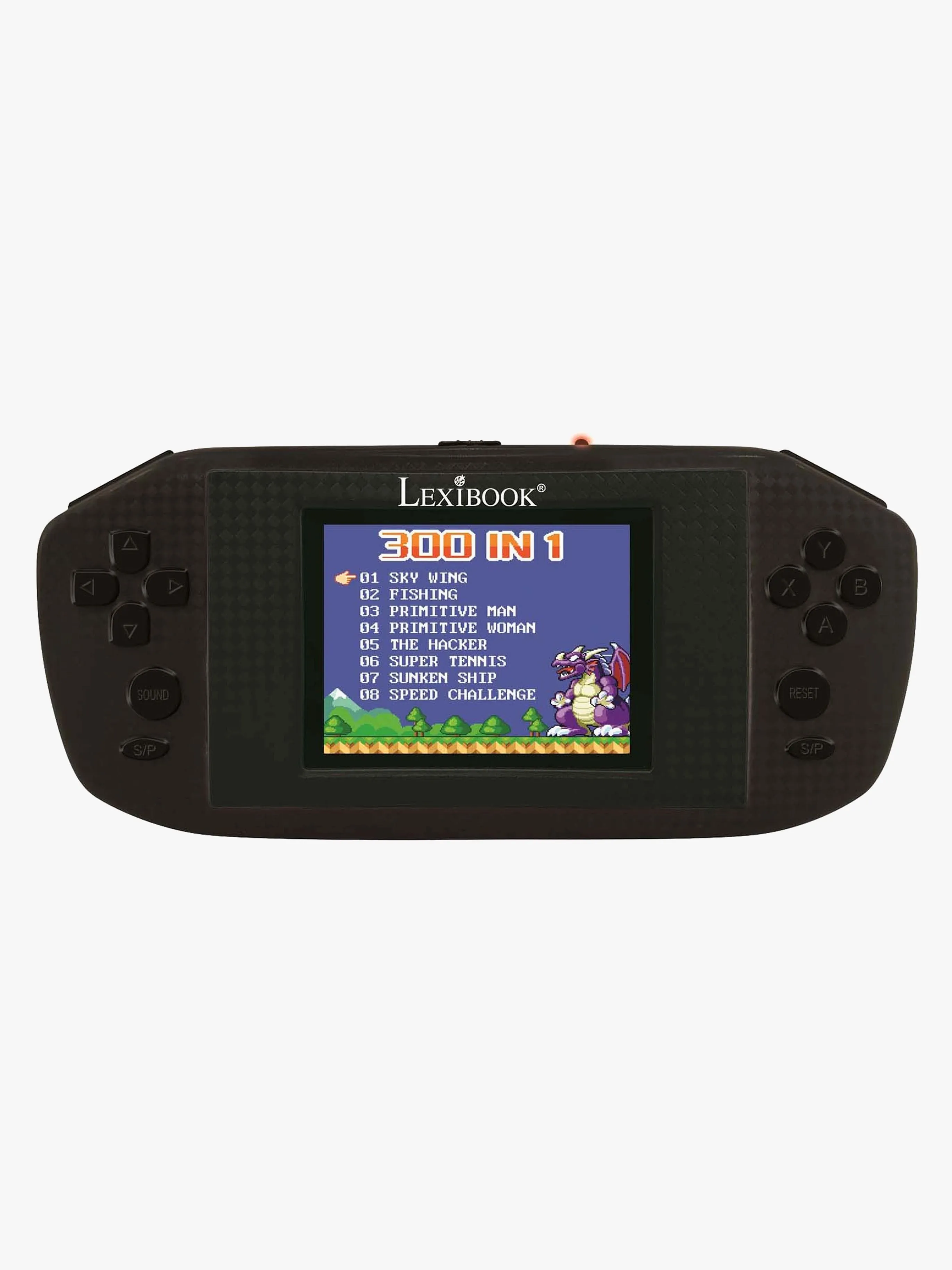 Lexibook Power Arcade, 300 Spel Spelkonsol, Svart