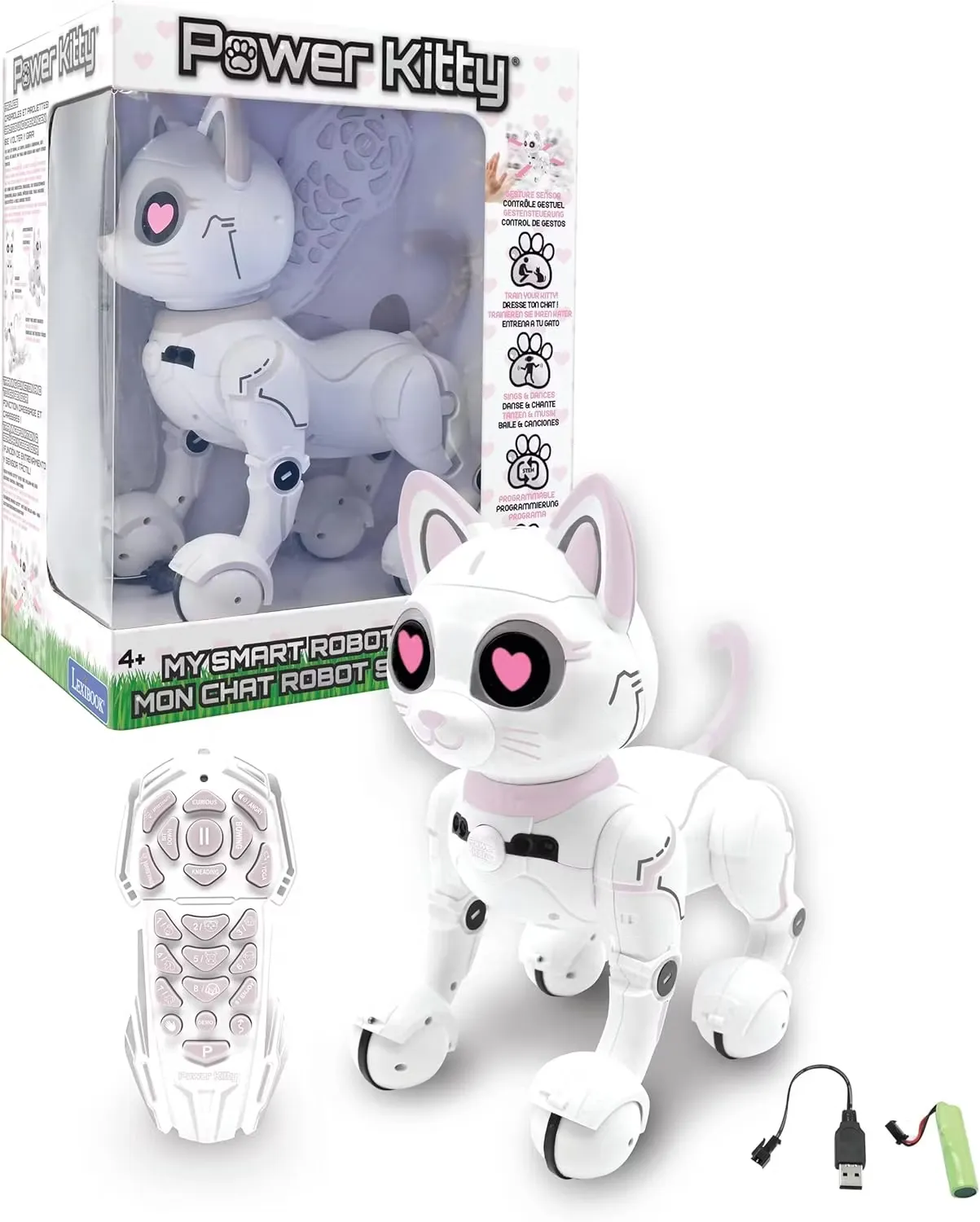 Lexibook Power Kitty Jr Radiostyrd Robotkatt Vit