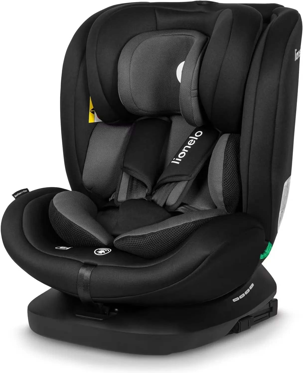 Lionelo Bastiaan i-Size Bilbarnstol Svart/Grå
