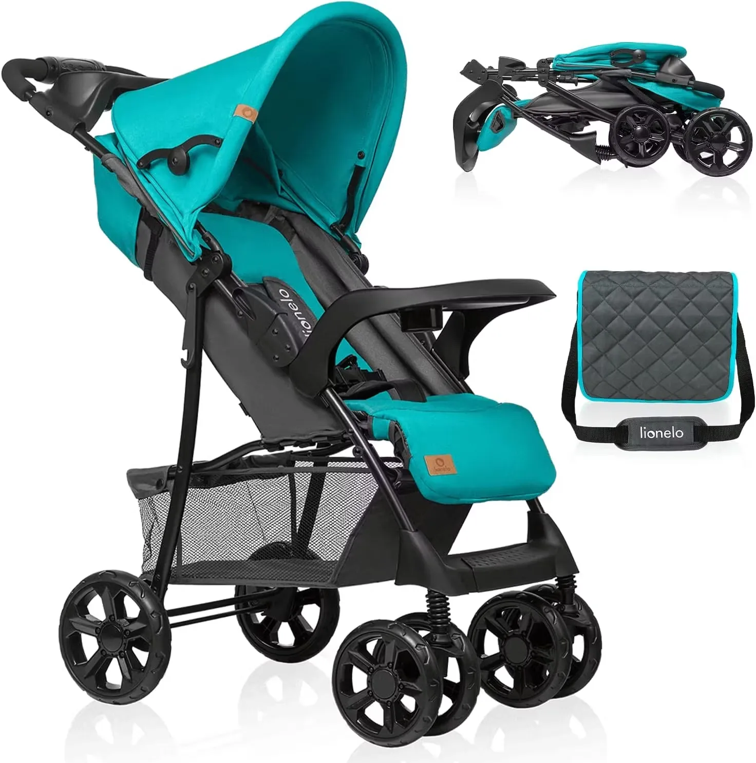 LIONELO Emma Plus Barnvagn Turquoise