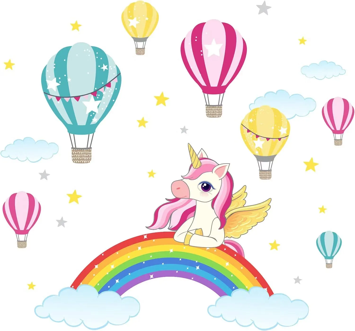 Little Deco Väggdekal Enhörning