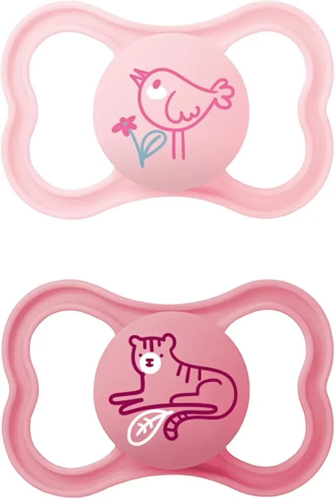 MAM Air Napp Silikon 16+ Månader 2-Pack Rosa