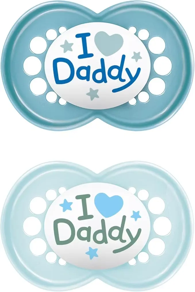 MAM Original Nappar I Love Daddy Blå 6-16 månader