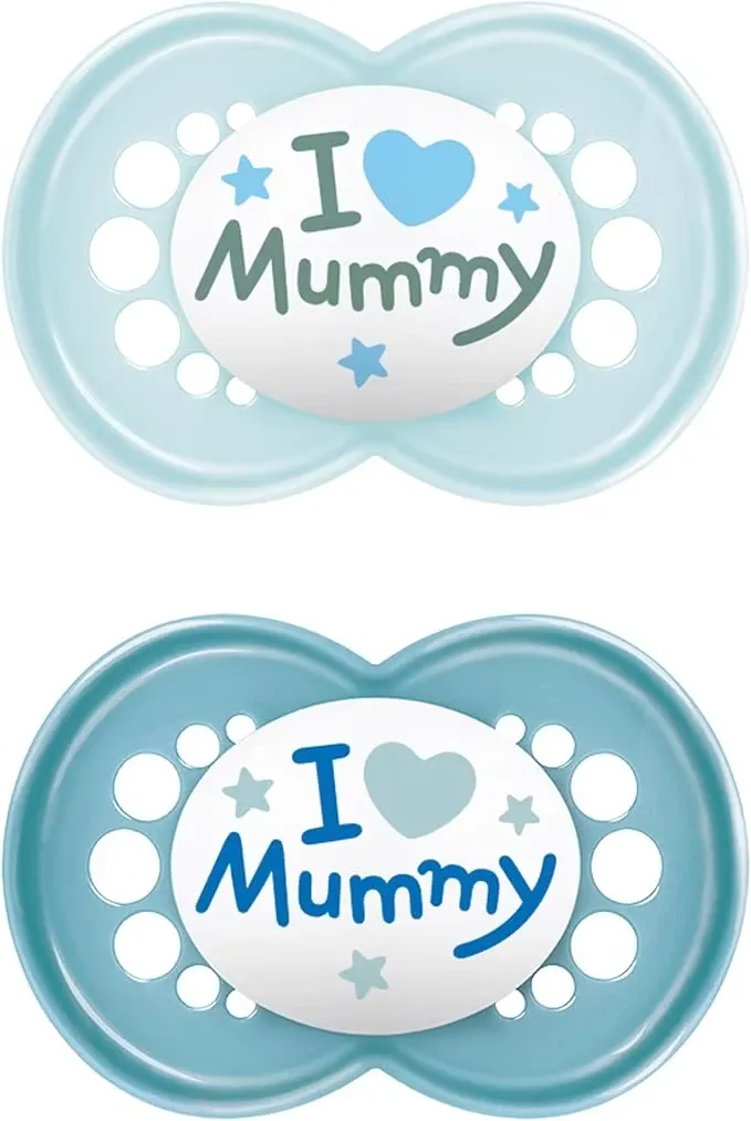 MAM Original Nappar I Love Mummy Blå 6-16 månader