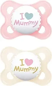 MAM Original Nappar I Love Mummy Rosa 0-6 månader