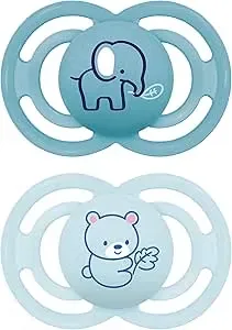 MAM Perfect Night Silikon Nappar 6-16 Månader Blå