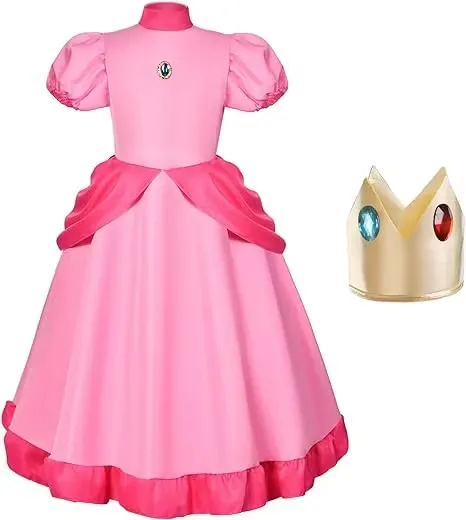 Maskeraddräkt Prinsessan Peach Super Mario