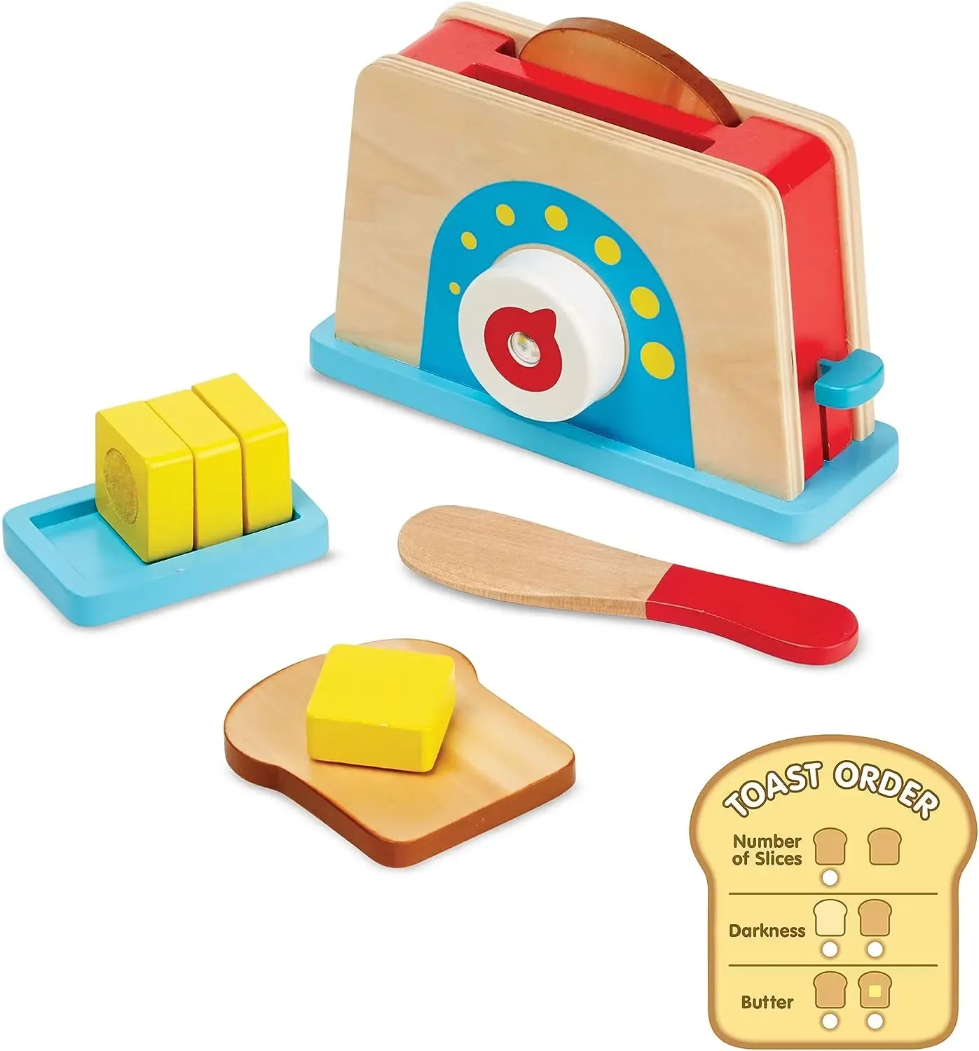 Melissa & Doug Brödrost Set Av Trä