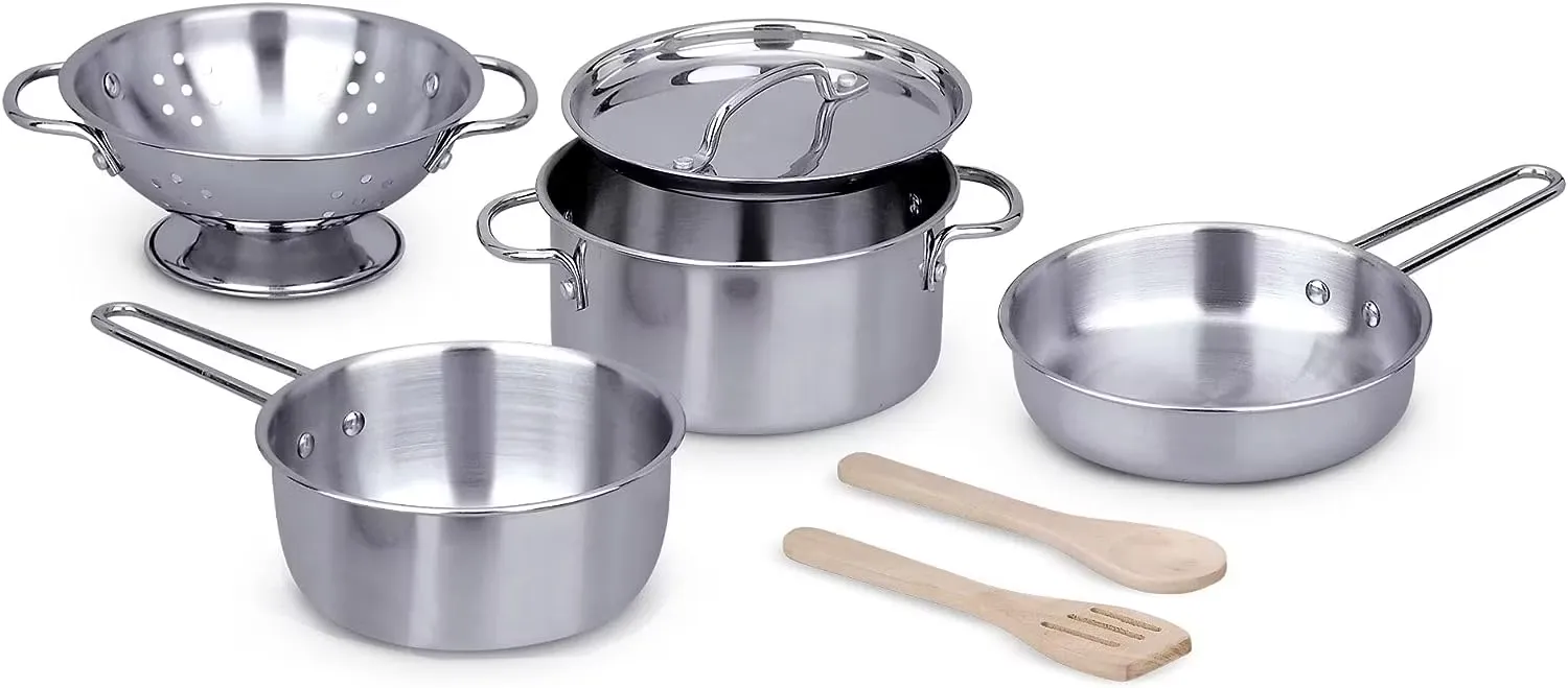 Melissa & Doug Köksset Stekpannor och Kastruller 8 delar