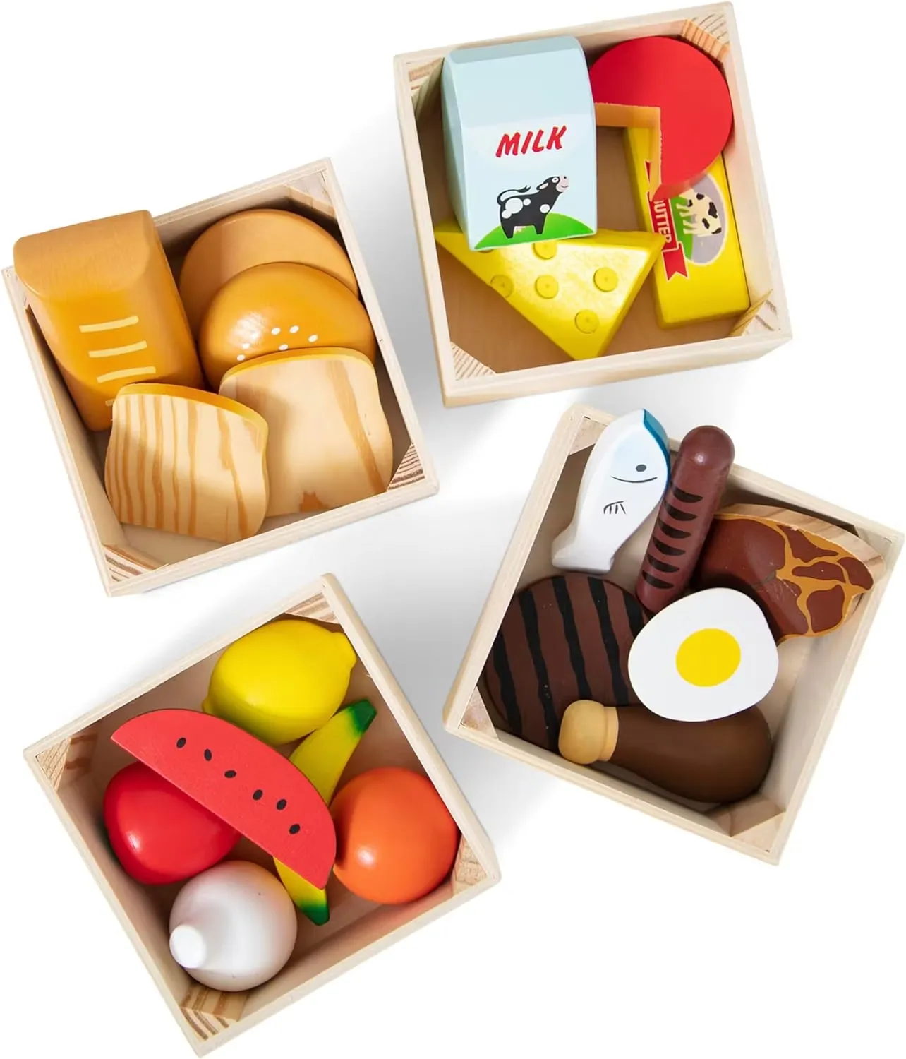 Melissa & Doug Leksaksmat - Mat i 4 lådor