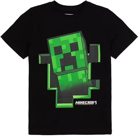 Minecraft Creeper T-shirt Svart