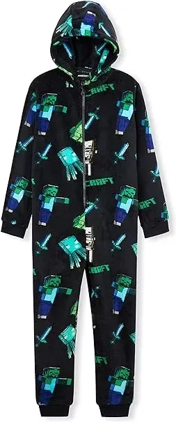 Minecraft Onesie Svart