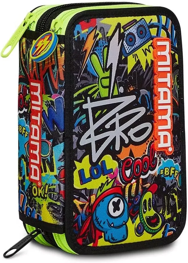 Mitama Pennfodral 3 Fack Med Innehåll