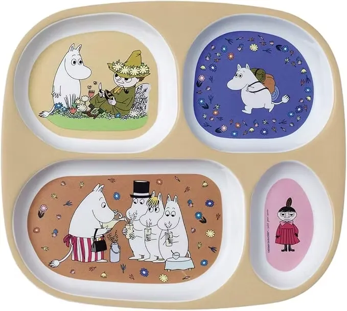 Mumin 4 Delad Tallrik